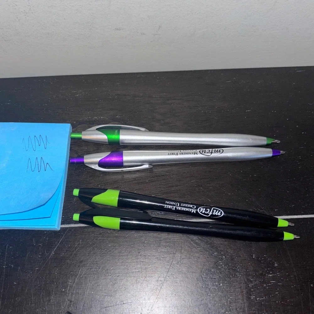 Members First Credit Union‎ | MFCU Pens | Set of 4 | Promotional | Two Working